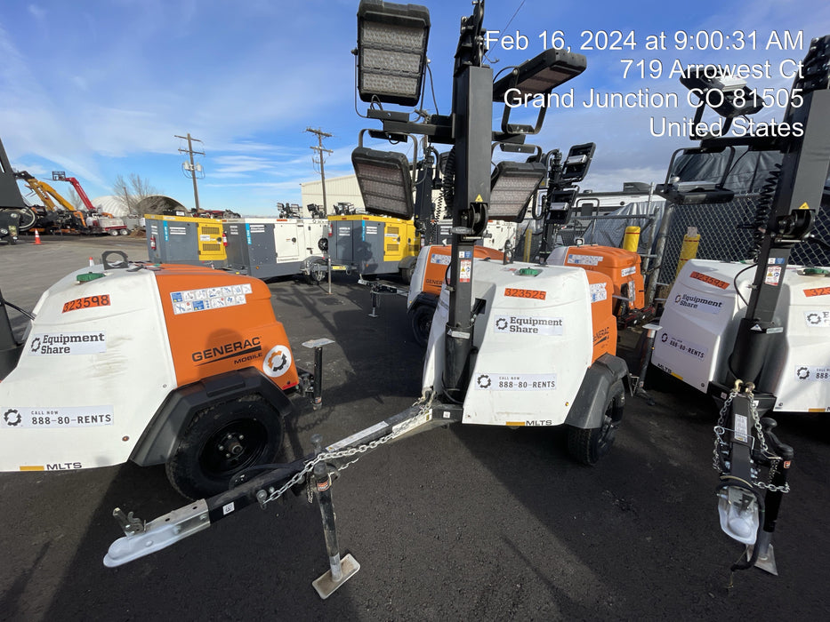 2023 Generac MLT2 Diesel, Flex Switch 120V Input, Powerzone Controller, (4) 320W LED Lights, 4kW Generator, 39.9 Gal Fuel Tank, 2" Ball, T3