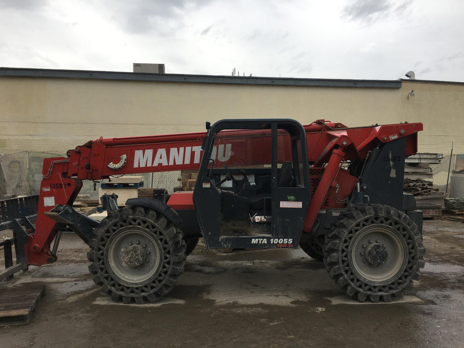 2018 Manitou MTA10055 MTA10055 - 74 HP T4, Canopy, Worklights/Strobe, Beacon, 66" Carriage, 60" Forks, Solid Tires, Lift Hook, Aux Hydraulics