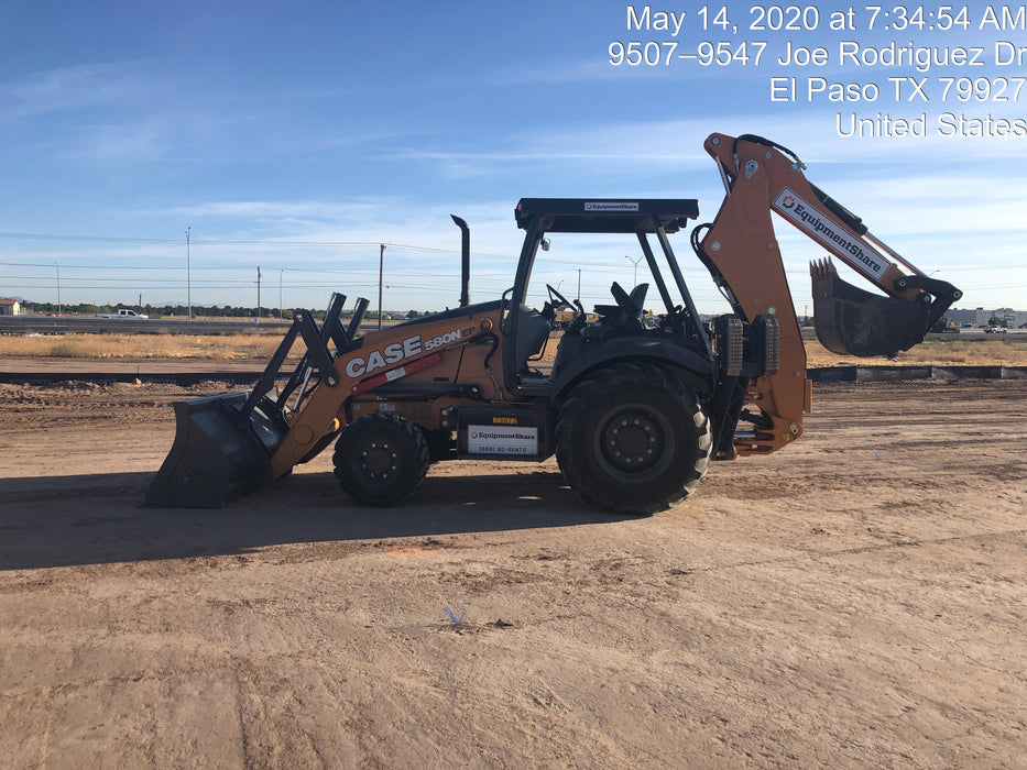 2020 Case 580N EP Canopy, 4WD, Standard Stick, Pilot Controls, 1 Way Hydraulics, Ride Control, TAG Manual QC