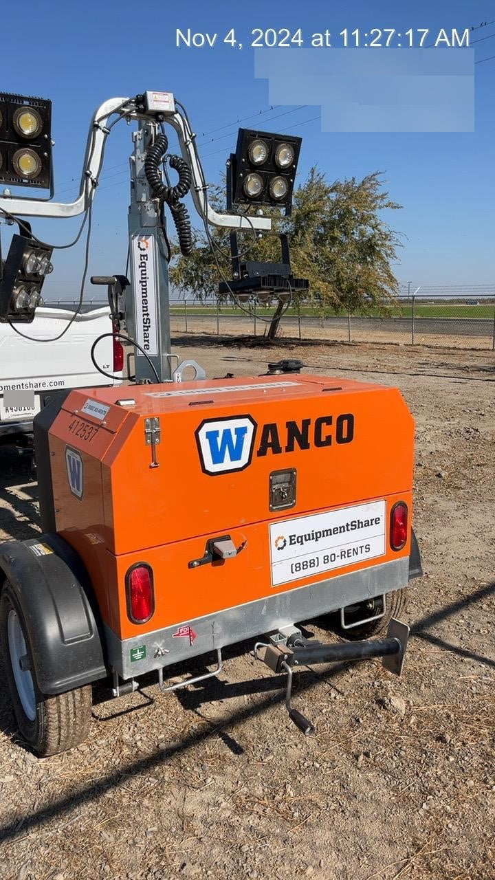 2024 Wanco WLTT-4MM4K Diesel, Deep Sea Controller, Shore Power Plug, Auto Start, (4) 350W LED Floodlights, 4kW Generator, 60 Gal Fuel Tank, 2" Ball, T3