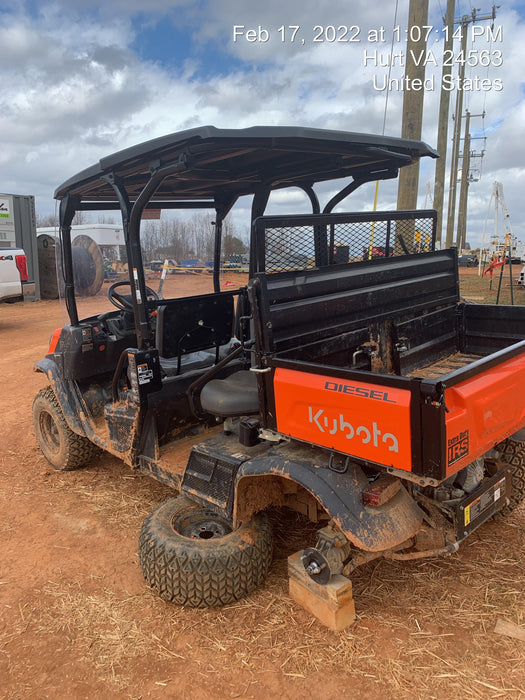 2021 Kubota RTV-X1140W-H Plastic Canopy, Windshield Acrylic Clear, LED Strobe Light, Wire Harness Kit, Back up Alarm