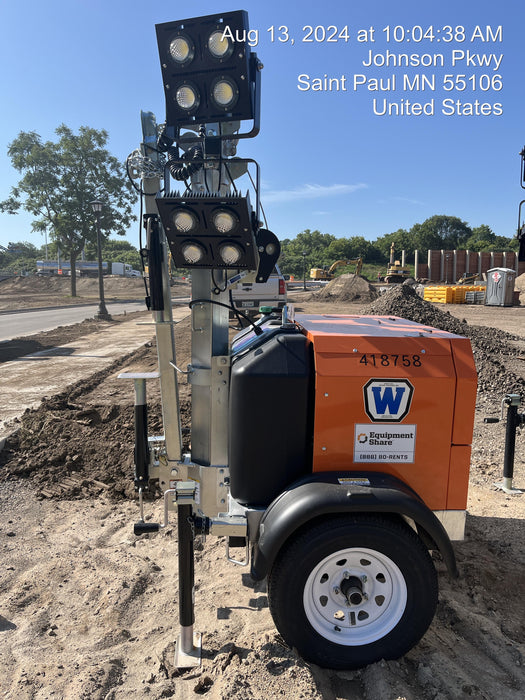 2024 Wanco WLTT-4MM4K Diesel, Deep Sea Controller, Shore Power Plug, Auto Start, (4) 350W LED Floodlights, 4kW Generator, 60 Gal Fuel Tank, 2" Ball, T3