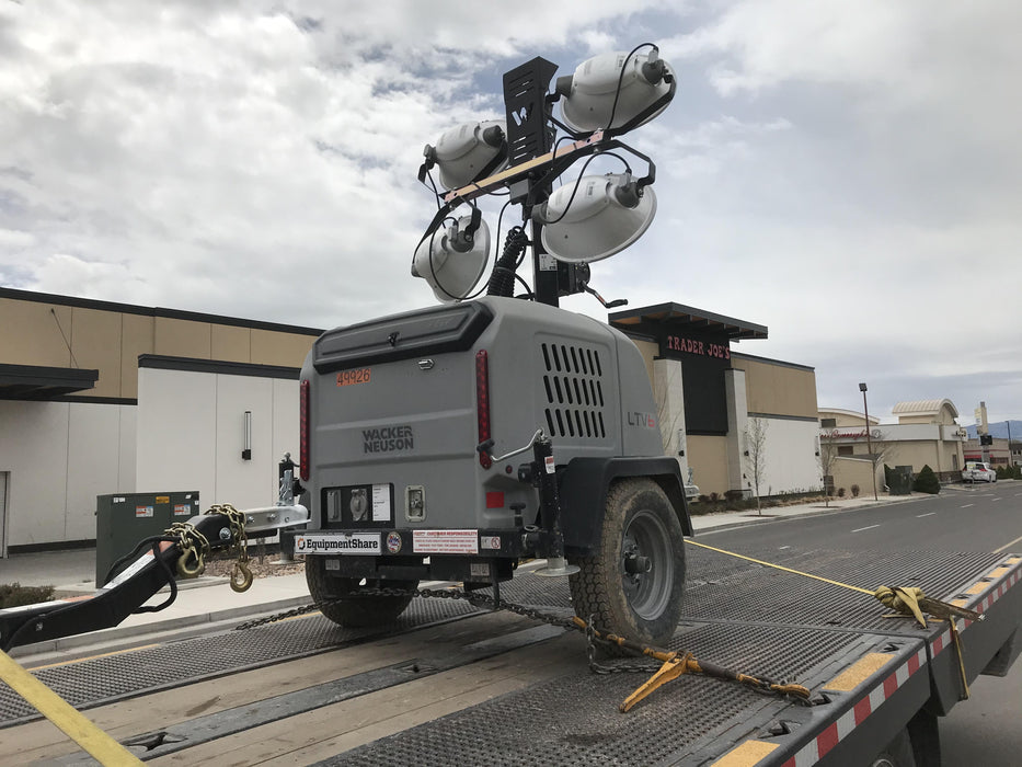 2019 Wacker Neuson LTV6L-MH Mobile Light Tower w/Fuel Level Sensor Installed