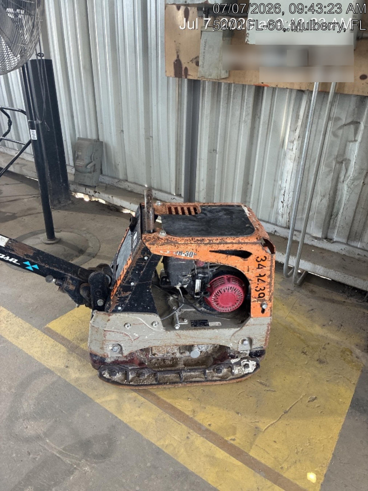 2023 Multiquip MV308GH Honda GX270, 18" Plate, Tachometer