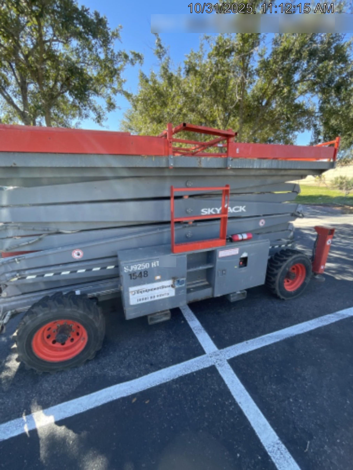 2016 SKYJACK SJ9250 RT