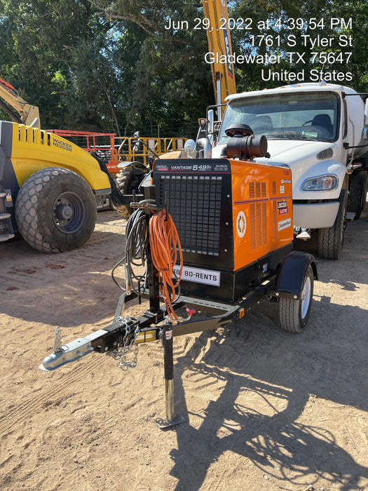 2021 Lincoln Electric Vantage 549X Ready Pak 3, ORANGE (includes trailer, cable rack, fender light kit)