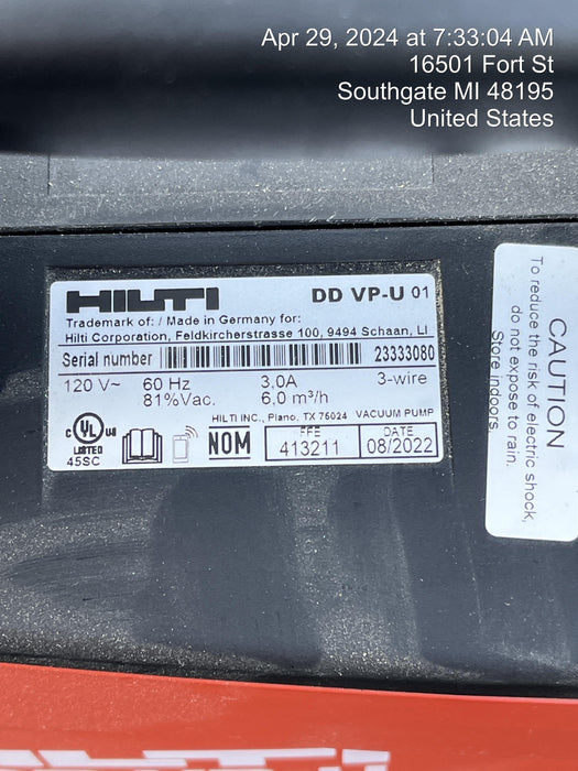 2023 HILTI DD 250