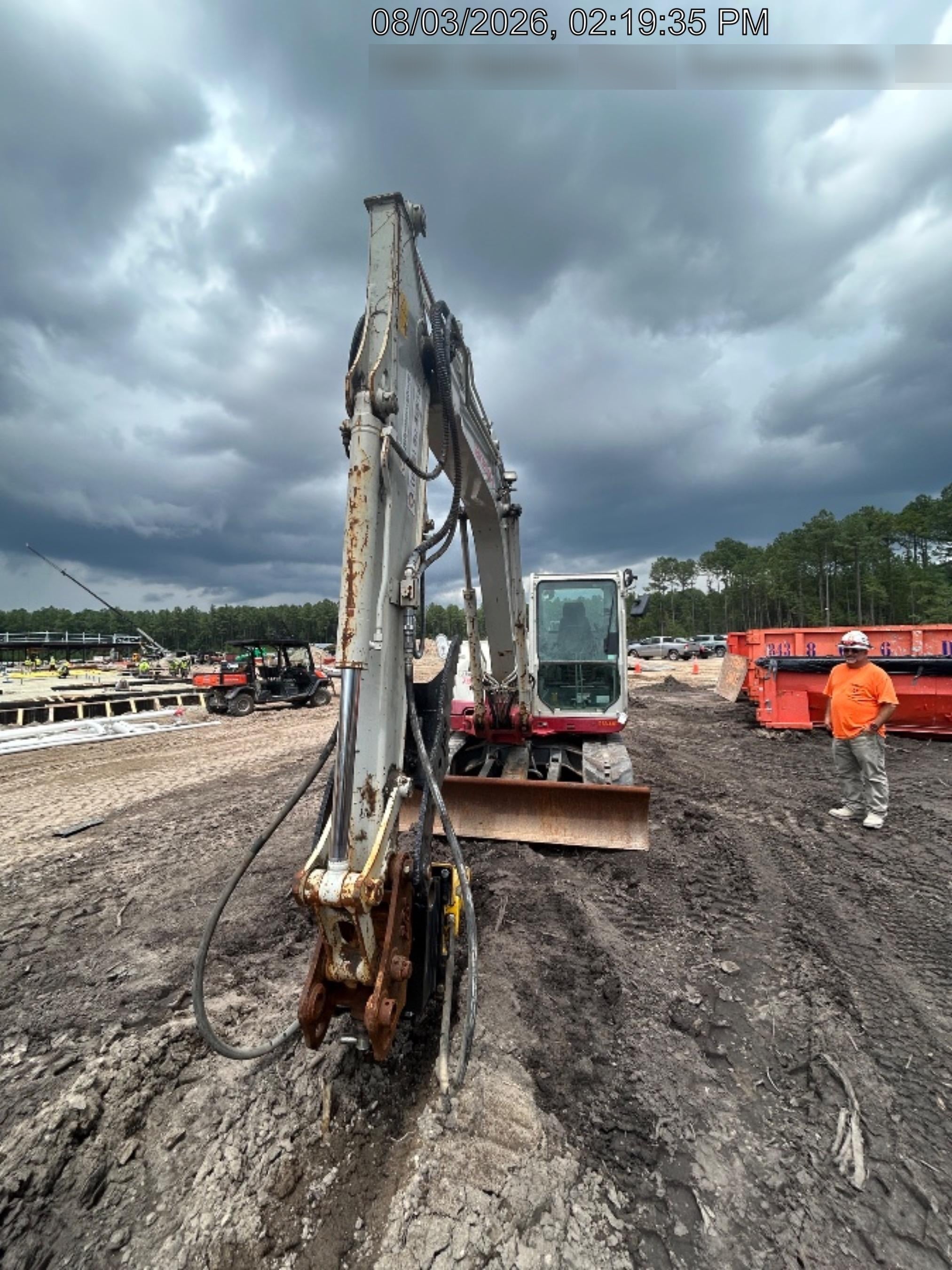 2019 Takeuchi TB290 Cab, AC, Rubber Tracks, Dozer Blade, Travel Alarm, Control Pattern Change Valve, Auxiliary Hydraulics w/18" Quick Coupler Bucket with teeth, 6.2 cu. ft. capacity/24" Quick Coupler Bucket with teeth, 8.6 cu. ft. capacity/36" Quick Coupler Bucket with teeth, 13.4 cu. ft. capacity, Quick Coupler, Hydraulic Thumb Installed