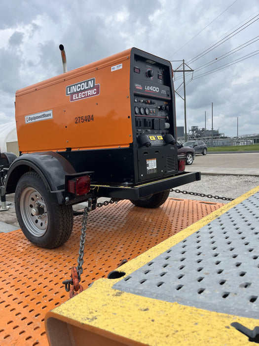 2022 Lincoln Electric LE400 Kubota V1505, Trlr, Cable Rack, Light Kit, ES Decals, T3