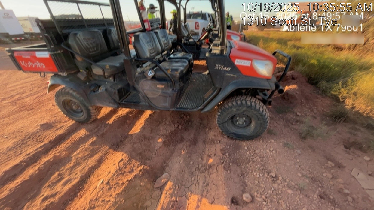 2022 Kubota RTV-X1140W-H Plastic Canopy, Windshield Acrylic Clear, LED Strobe Light, Wire Harness Kit, Back up Alarm