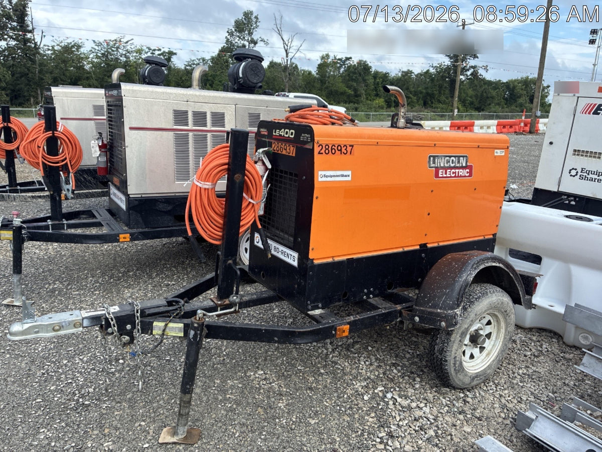 2022 Lincoln Electric LE400 Kubota V1505, Trlr, Cable Rack, Light Kit, ES Decals, T3