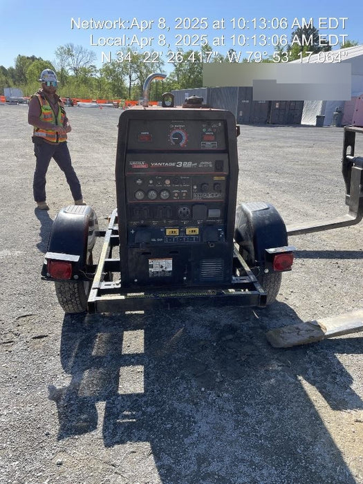 2021 Lincoln Electric Vantage 322 Vantage 322 Ready Pak 3 w/ Decals, ORANGE (includes trailer, cable rack, fender light kit) NO Telematics