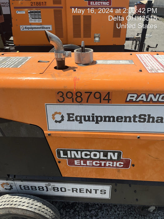 2024 Lincoln Electric Ranger 305 LPG Ranger 305 LPG, Undercarriage, Tank Holder & Strap, 10kw AC Gen, 25hp Kohler LPG Eng