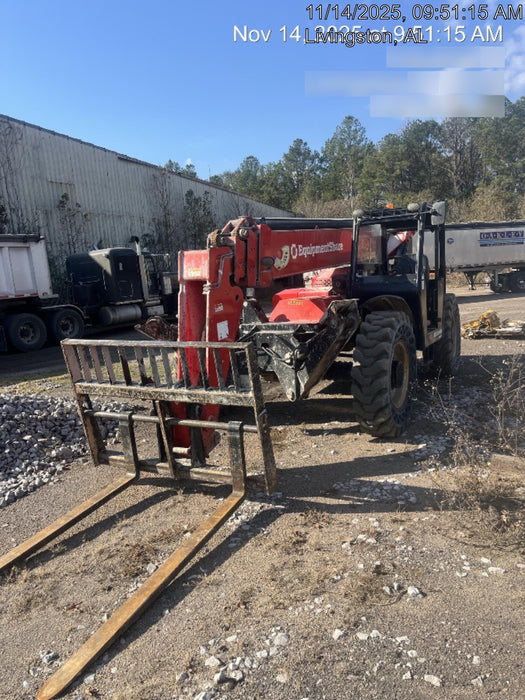2019 Manitou MTA10055 Canopy, 120 HP, Solid Tires, Work Lights, Lift Hook, Auxiliary Hydraulics 66" Carriage and 60" Forks
