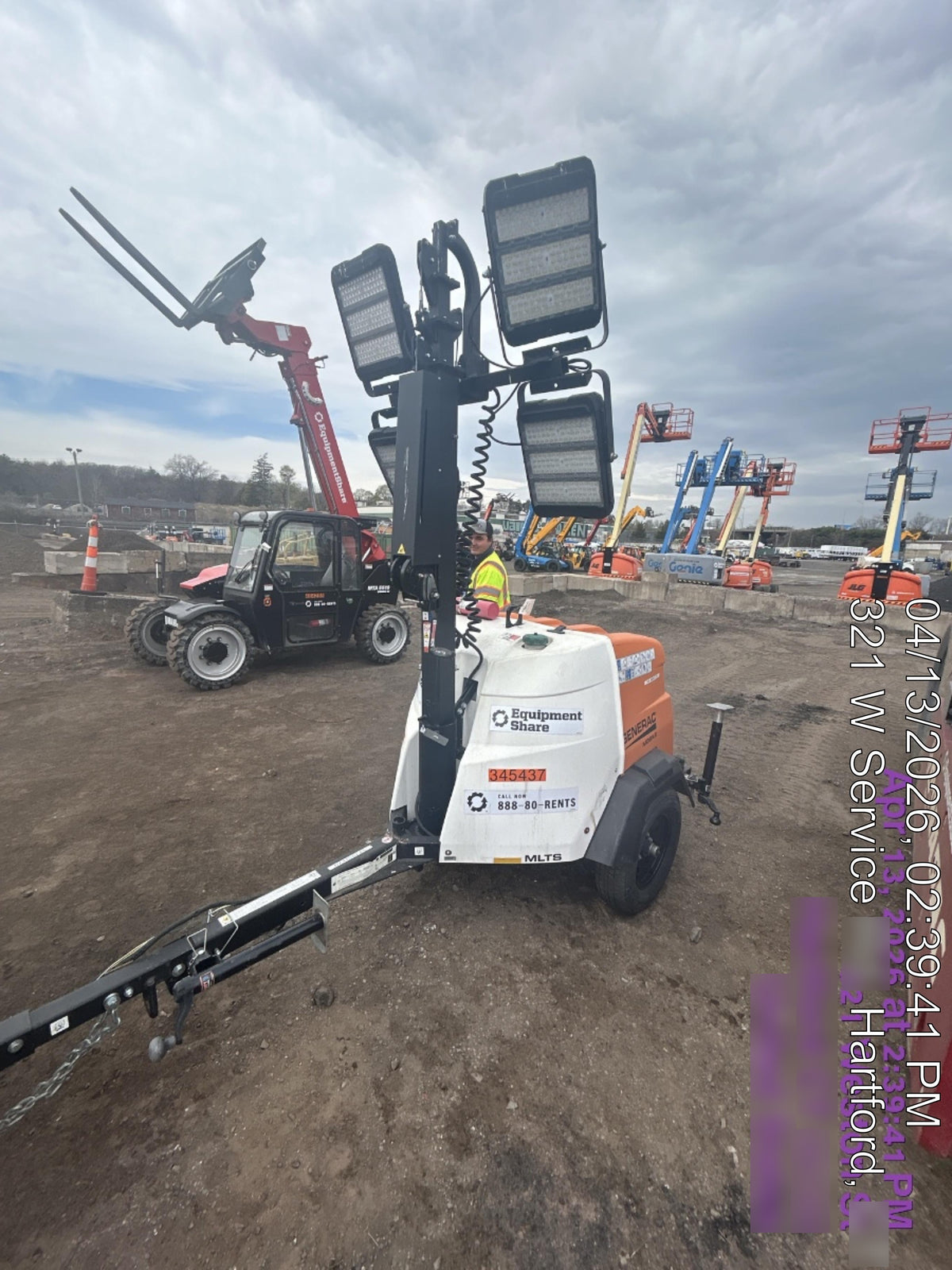 2023 Generac MLT2 Diesel, Flex Switch 120V Input, Powerzone Controller, (4) 320W LED Lights, 4kW Generator, 39.9 Gal Fuel Tank, 2" Ball, T3