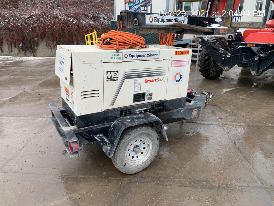 2020 Multiquip DLW400ESA4 400 amp Welder, 14kW, 120/240V, T4F Kubota, Trailer
