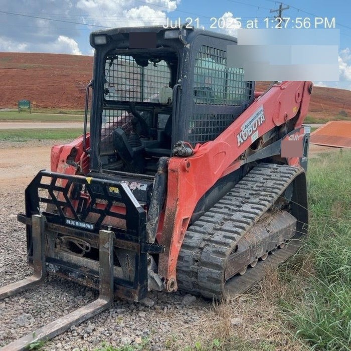 2019 Kubota SVL95-2S Cab/Heat/Air, Standard Tracks, Standard Flow w/Manual QC, 80" HD Tooth Bucket