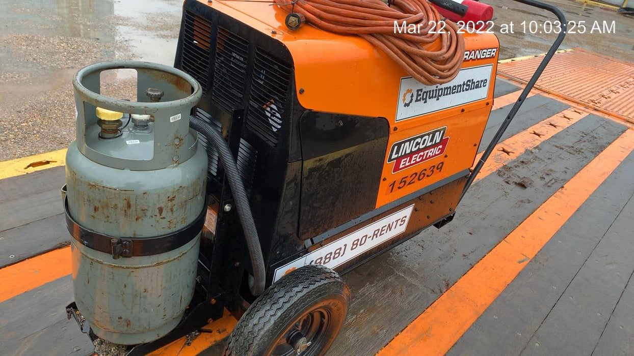 2021 Lincoln Electric Ranger 305 LPG LPG One-Pak (includes undercarriage, tank holder & tank strap) ORANGE