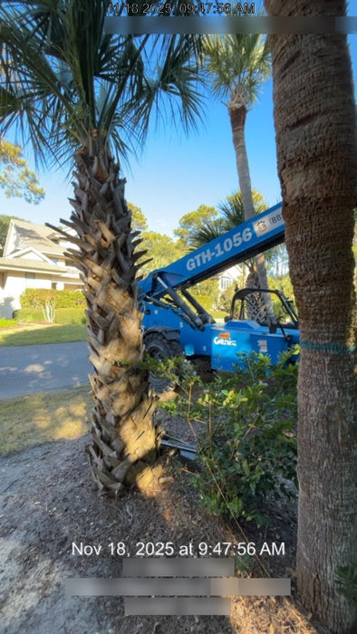 2019 Genie GTH-1056 Canopy, Solid RT Tires, LED Work Lights, Beacon 60" QA Carriage, 60" Forks