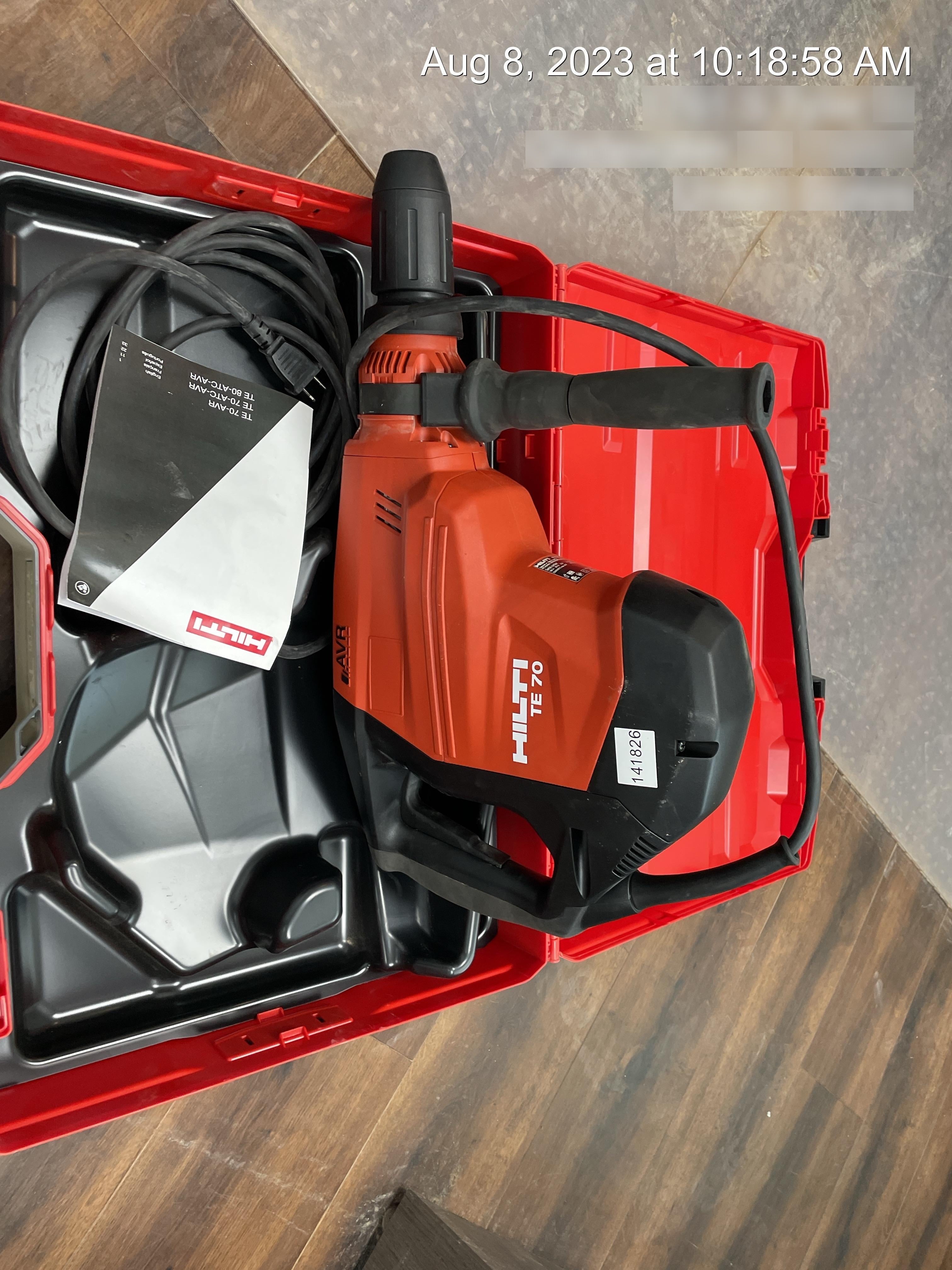 2021 HILTI TE 70-AVR