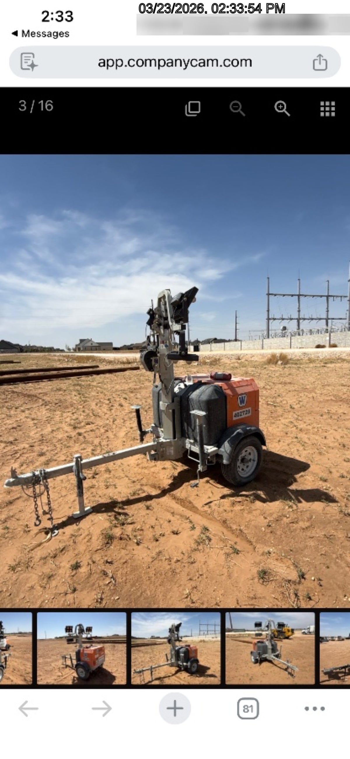 2024 Wanco WLTT-4MM4K Diesel, Deep Sea Controller, Shore Power Plug, Auto Start, (4) 350W LED Floodlights, 4kW Generator, 60 Gal Fuel Tank, 2" Ball, T3