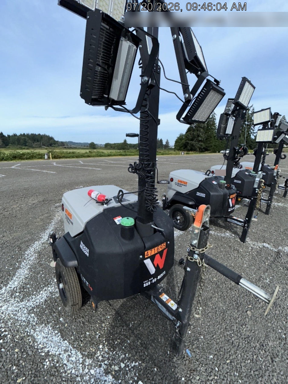 2024 Wacker Neuson LTT4 Diesel, Kohler KDW702, Deep Sea Controller, Auto Start, LED 320W, Bypass Outlet, T3