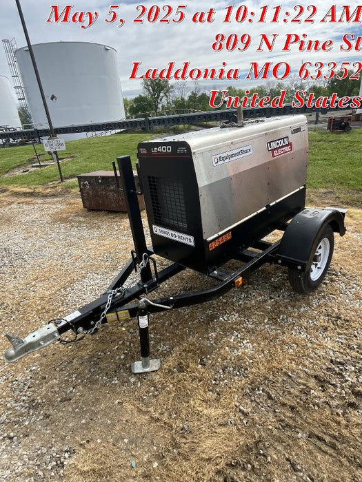 2024 Lincoln Electric LE400 Kubota V1505, Trlr, Cable Rack, Light Kit, ES Decals, T3