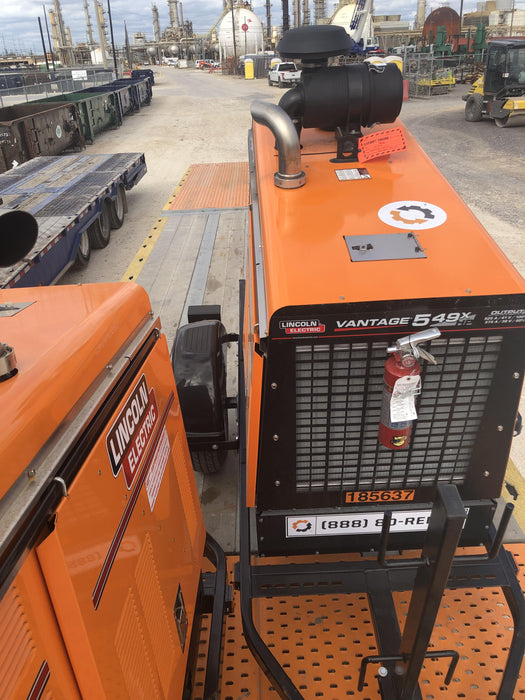 2021 Lincoln Electric Vantage 549X Ready Pak 3, ORANGE (includes trailer, cable rack, fender light kit)