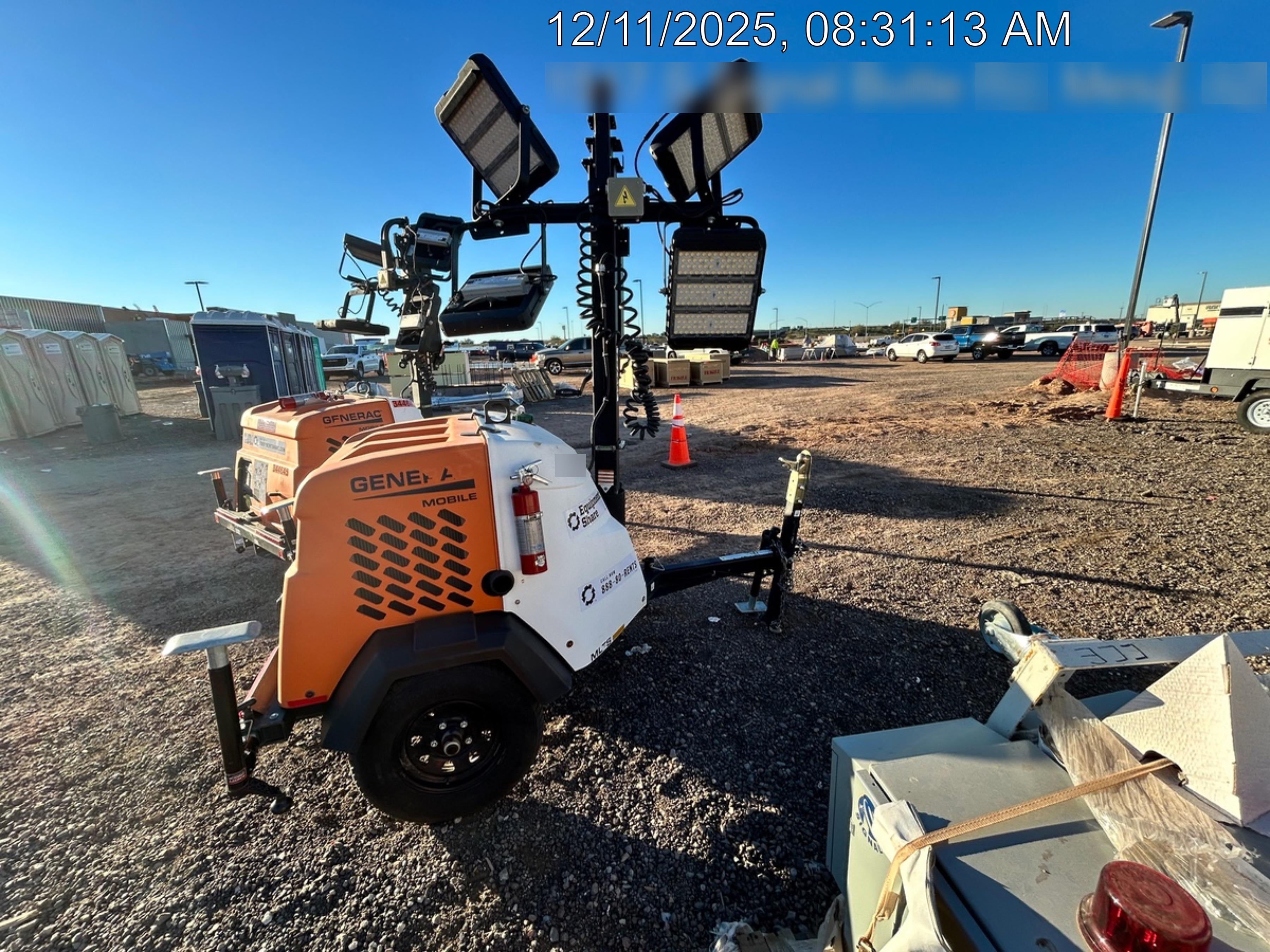 2023 Generac MLT2 Diesel, Flex Switch 120V Input, Powerzone Controller, (4) 320W LED Lights, 4kW Generator, 39.9 Gal Fuel Tank, 2" Ball, T3