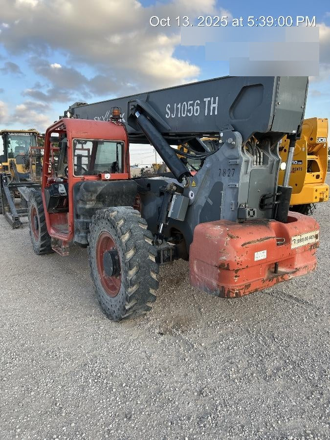 2018 Skyjack SJ1056 TH Skyjack 1056 TH Telehandler w/Open ROPS, Work Lights/Beacon, Solid Tires, 60" Carriage and Forks