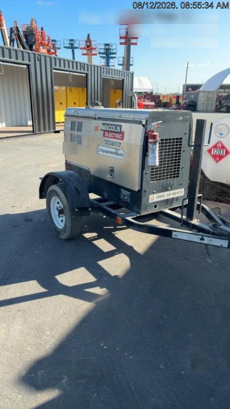 2019 Lincoln Electric Vantage 322 Welder Ready-Pak 3, Two wheel trailer, Fender and Light kit, Cable Rack