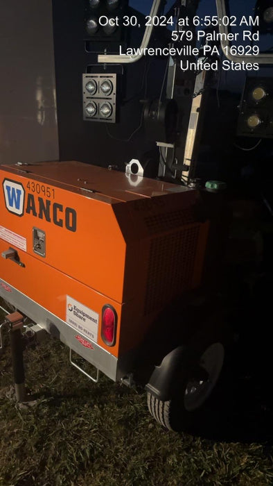 2024 Wanco WLTT-4MM4K Diesel, Deep Sea Controller, Shore Power Plug, Auto Start, (4) 350W LED Floodlights, 4kW Generator, 60 Gal Fuel Tank, 2" Ball, T3