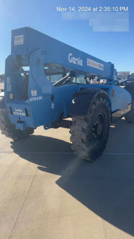 2018 Genie GTH-636 Genie GTH-636 w/Enclosed Cab w/HVAC, Work Lights, Solid Tires, Beacon, 48" Carriage and Forks