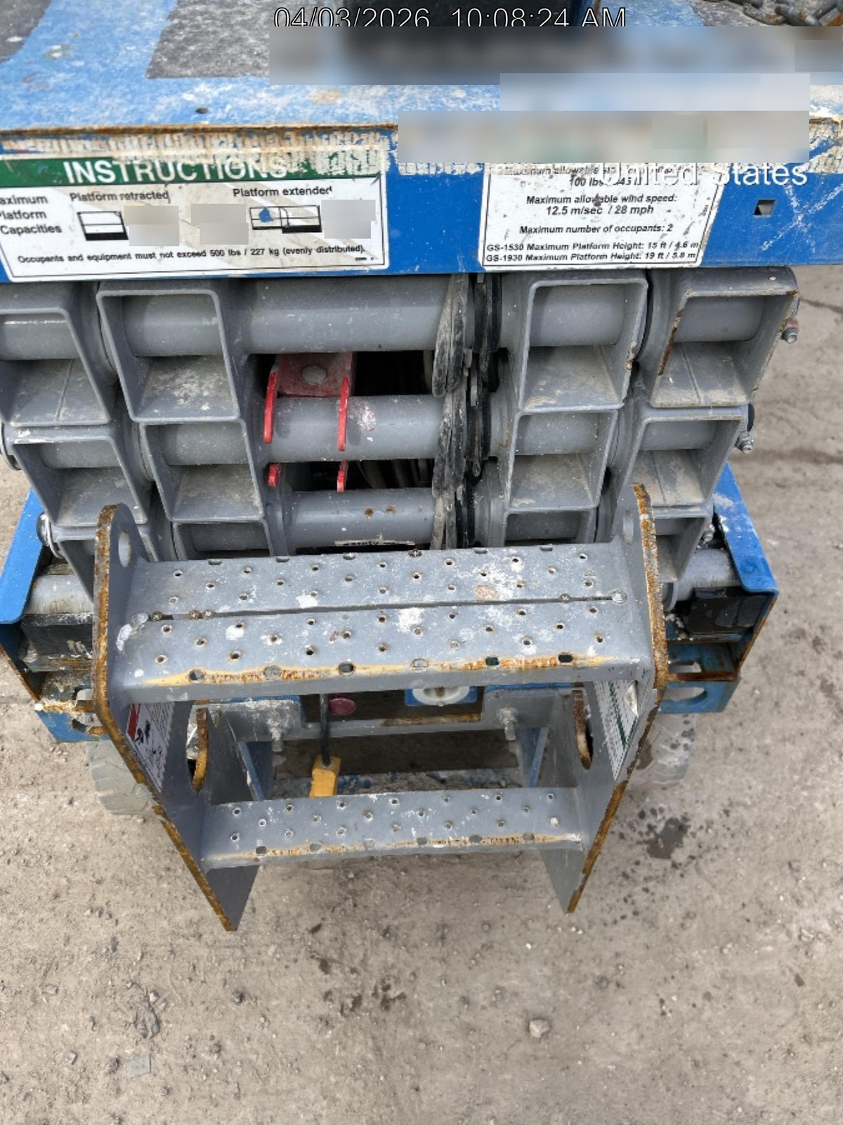 2019 Genie GS-1930 Fixed rails with chain Entry