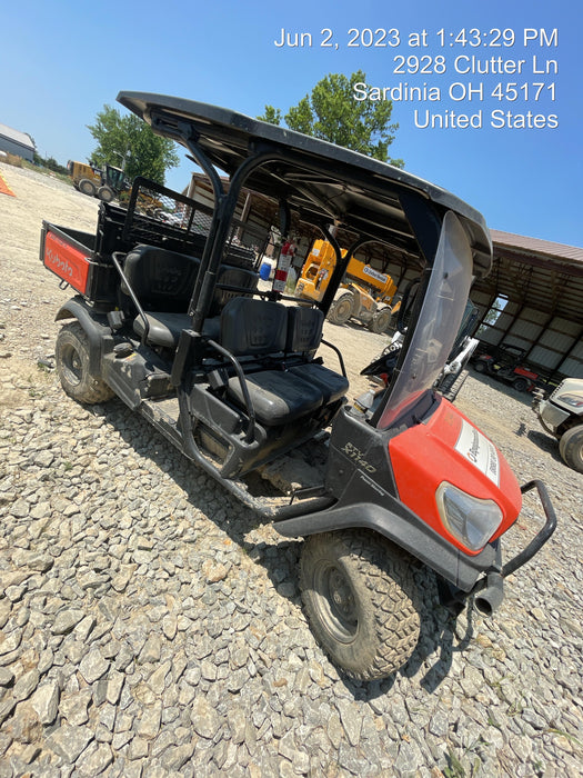 2022 Kubota RTV-X1140W-H Plastic Canopy, Windshield Acrylic Clear, LED Strobe Light, Wire Harness Kit, Back up Alarm