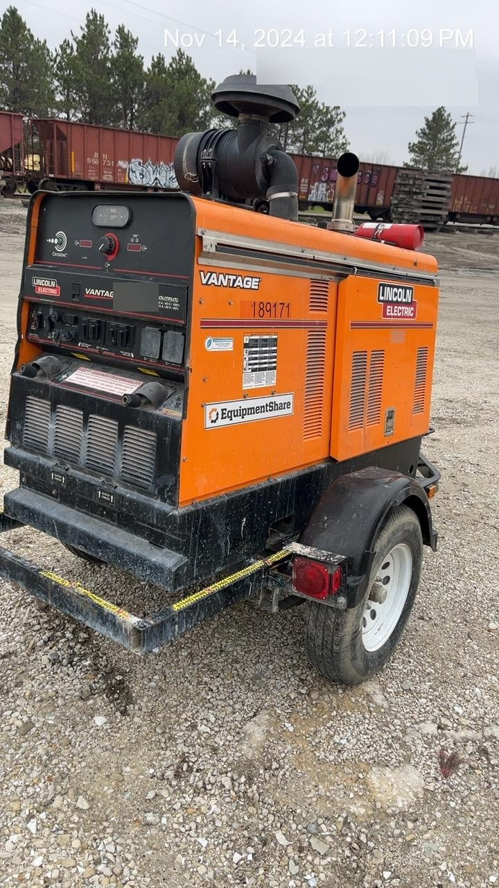2021 Lincoln Electric Vantage 549X Ready Pak 3, ORANGE (includes trailer, cable rack, fender light kit)
