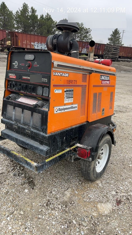 2021 Lincoln Electric Vantage 549X Ready Pak 3, ORANGE (includes trailer, cable rack, fender light kit)