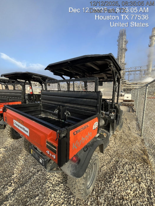 2022 Kubota RTV-X1140W-H Plastic Canopy, Windshield Acrylic Clear, LED Strobe Light, Wire Harness Kit, Back up Alarm