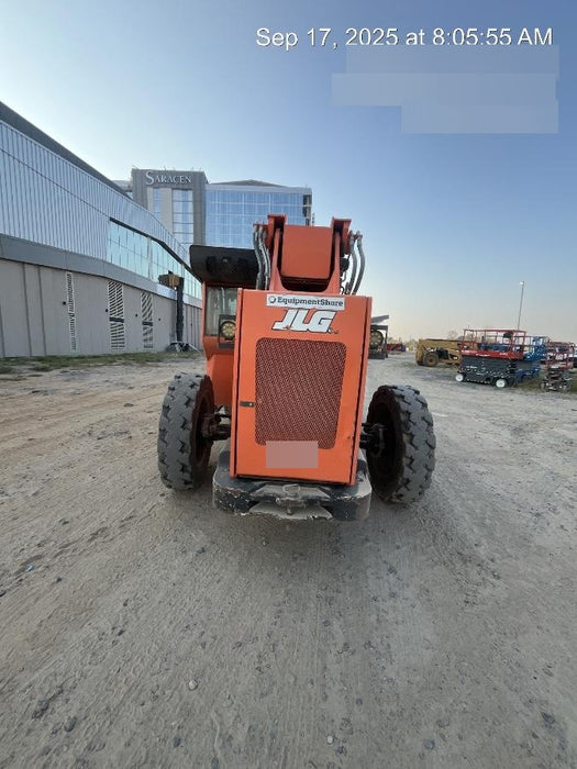 2019 Skytrak 6036 Cab/Heat/Air, Solid Tires, LED Work Lights, Beacon w/50" Carriage, 48" Pallet Forks