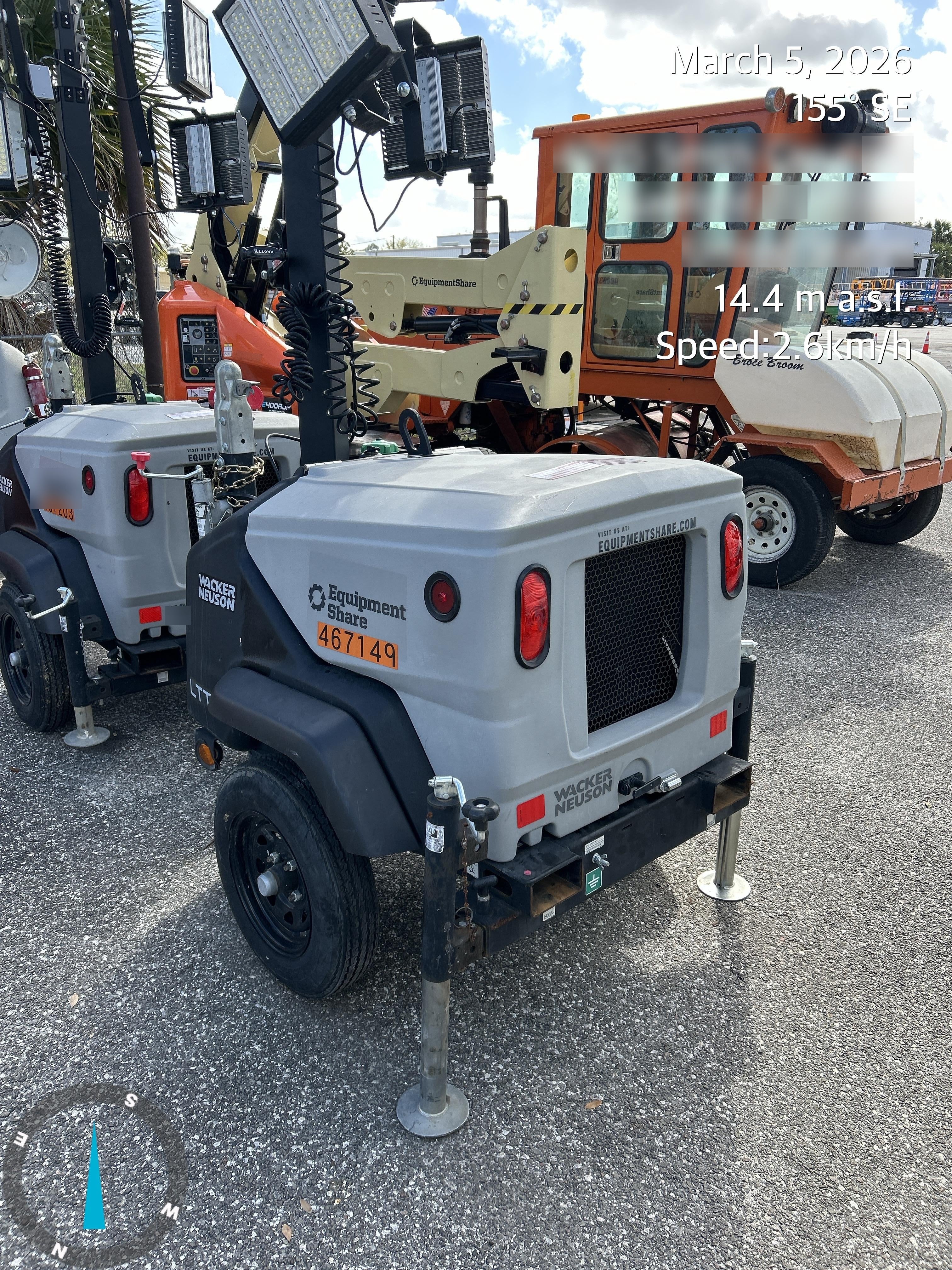 2024 Wacker Neuson LTT4 Diesel, Kohler KDW702, Deep Sea Controller, Auto Start, LED 320W, Bypass Outlet, T3