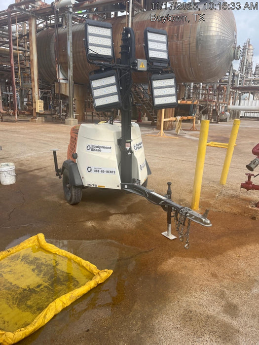 2025 Generac MLTS-4 Diesel, Mitsubishi L2E, 7.1 hp @1800 rpm, Flex Switch 120V Input, Powerzone Controller, (4) 320W LED Lights, 4kW Generator, 39.9 Gal Fuel Tank, 2" Ball, ES Decals