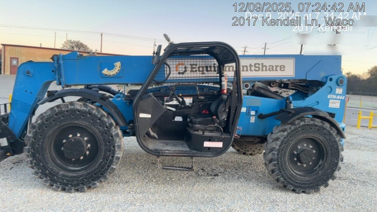 2019 Genie GTH-844 Canopy, Solid RT Tires, LED Work Lights, Beacon 60" QA Carriage, 48" Forks