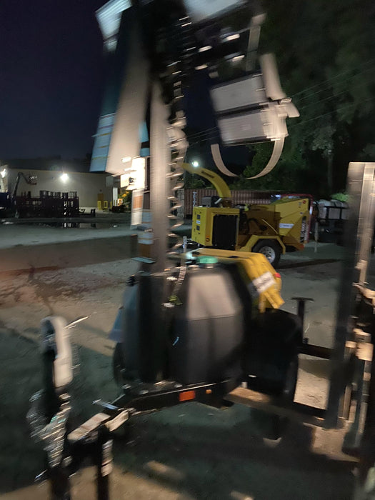 2022 Allmand NLV3GR (4) LED Light Fixture 350W, 23' Vertical Mast, 3kW Prime, Towable, Deep Sea L401, Leveling Jacks, Yanmar T4F 5.8hp