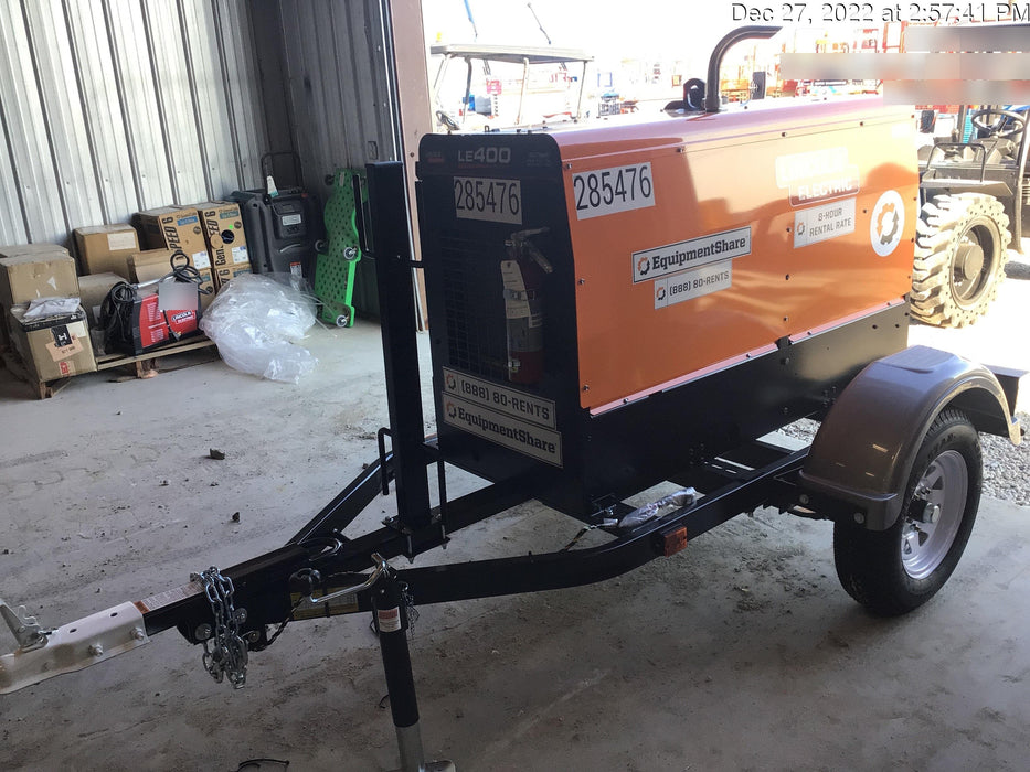 2022 Lincoln Electric LE400 Kubota V1505, Trlr, Cable Rack, Light Kit, ES Decals, T3
