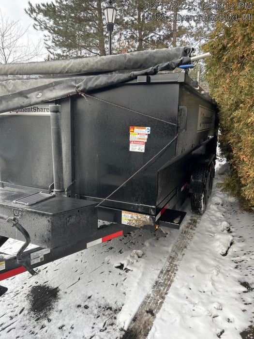 2024 TEXAS PRIDE TRAILERS 14'L x 7'W 5 Cu Yd Trunnion Hydraulic Dump