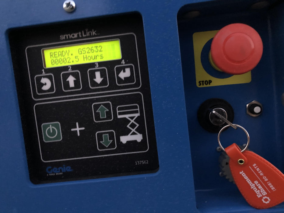 2020 Genie GS-2632 Solid NM Tires, Folding Rails with Half-Height Swing Gate, Beacon, 800W Invertor