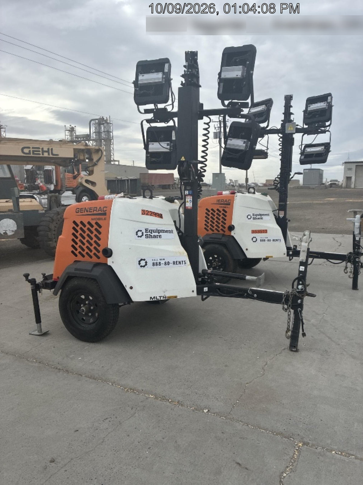 2023 Generac MLT2 Diesel, Flex Switch 120V Input, Powerzone Controller, (4) 320W LED Lights, 4kW Generator, 39.9 Gal Fuel Tank, 2" Ball, T3