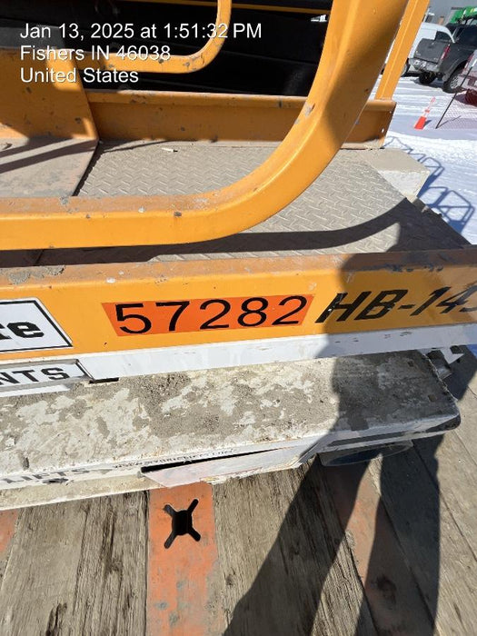 Custom Equipment HB-1430 Hy-Brid Scissor Lift
Platform capacity up to 670 lbs
Working height up to 20 ft
Weighs under 1,700 lbs
Non-marking wheels