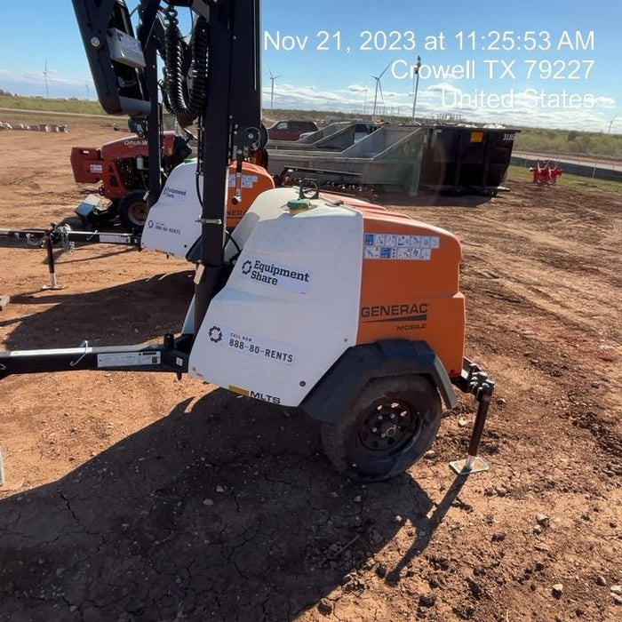 2023 Generac MLT2 Diesel, Flex Switch 120V Input, Powerzone Controller, (4) 320W LED Lights, 4kW Generator, 39.9 Gal Fuel Tank, 2" Ball, T3