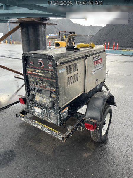 2019 Lincoln Electric Vantage 322 Ready-Pak 3, Two Wheel Trailer, Fender and Light Kit, Cable Rack